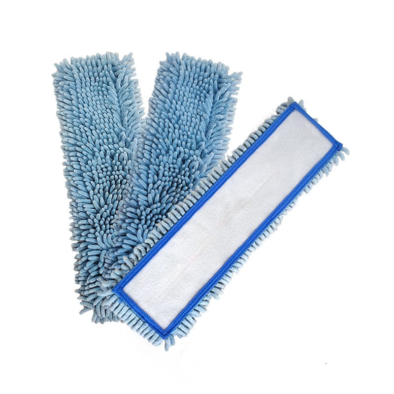 Chenille kardborrplattmopp